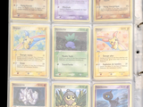 a lot of cards that are in a binder