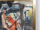 an image of a painting of a man with a hat on a table