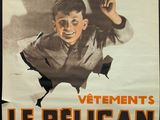 french poster for the film le pellican, featuring a young boy in a baseball uniform