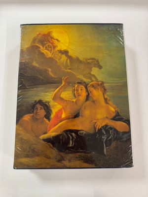 a picture of a painting on the wall of a room