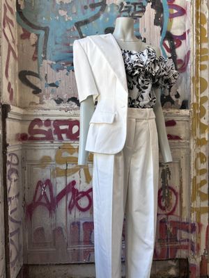 Ensemble T. 36 A. VAUTHIER 3 pièces veste et pantalon en gab…