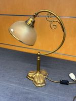 Lampe à poser style 1940 en brionze et verre - 50 cm ENV (photo 2)