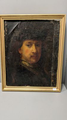 Portrait d'un jeune homme au chapeau noir, de Rembrandt