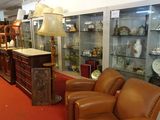 a room with a lot of furniture in it