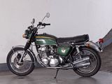 a motorcycle that is parked in a garage