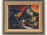 une image représentant un tableau où l'on voit un homme jouant du piano