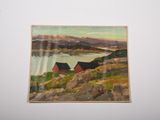 an image of a painting hanging on the wall of a room