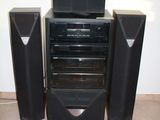 a lot of speakers that are on top of each other