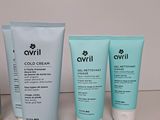 several different types of skin care products are lined up on a table