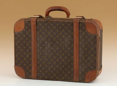 louis vuitton monogram canvas and leather suitcase