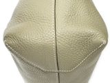 the inside of a purse with a zipper on it