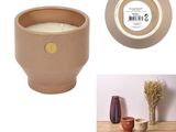 a picture of a vase and a candle on a table