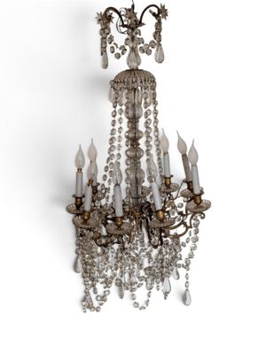 an image of a chandelier hanging from a wall