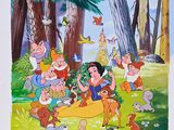 snow white and the seven dwarfs - 27 x 40 movie poster - style a