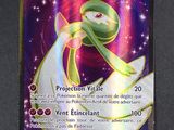 gros plan d'une carte pokemon sur une surface noire