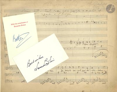 MUSIQUE. 39 L.A.S. ou pièces. Milton Babbitt, Alfred Bachele…