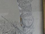 a picture of a drawing of a picture of a man on a horse