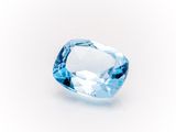 a blue topazte gems on a white background