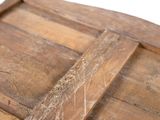 a close up of a piece of wood on a table