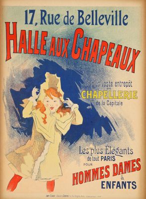 a poster advertising the french film chapeaux
