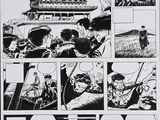 an image of a black and white comic strip with a picture of a man and a woman