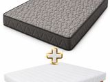 a couple of mattresses sitting next to each other on a white surface