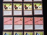 beaucoup de cartes sur la table