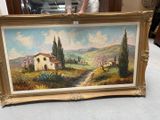 a picture of a painting on the floor of a room