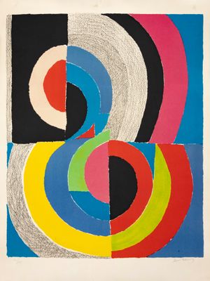 une image représentant un tableau sur lequel figurent différentes couleurs et formes