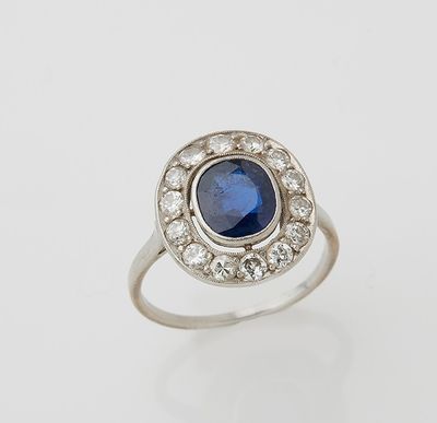 a sapphire and diamond ring
