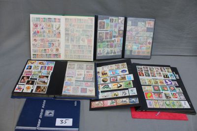 Une collection de timbres anciens neufs et oblitérés des anc…