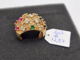 a close up of a ring with a price tag on it