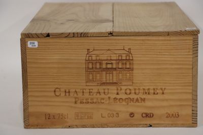 Château Poumey 2003 - 12 Bouteilles en Caisse Bois - Photo 1
