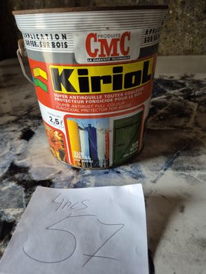 Lot de 4 pots de peinture KirioL CMC, protection antirouille…