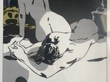 an image of a painting of a naked woman laying on a bed