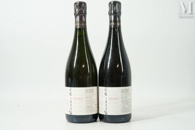 deux bouteilles de vin posées l'une à côté de l'autre sur une surface blanche