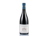 a bottle of red wine on a white background
