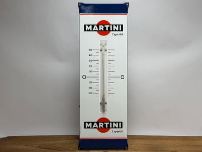 MARTINI, L'Apéritif, Plaque thermomètre publicitaire en tôle…