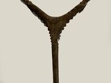 an image of a pair of iron hooks on a white background