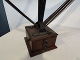 an image of a lamp that is on top of a table