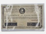 un ancien billet de banque sur lequel figure le portrait d'un homme