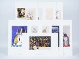 un ensemble de quatre photos différentes représentant des personnes sur fond blanc