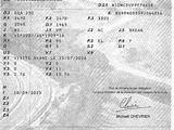 a close up of a document with a picture of a person on it