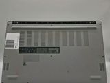 the back of a laptop with a label on it