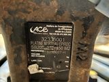 a close up of a piece of metal with a label on it