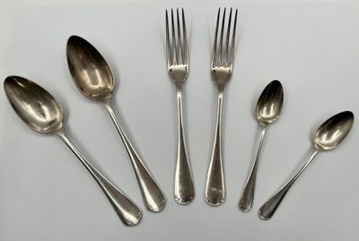 Modèle Japon Partie de ménagère en métal argenté… - Photo 1