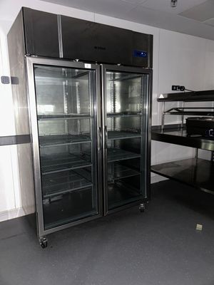 an image of a commercial refrigerator in a commercial kitchen