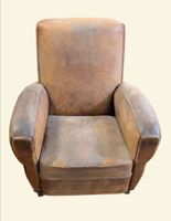 Paire de fauteuils Club en cuir couleur caramel ou havane. (photo 3)