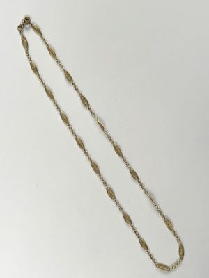 Chaine en or 750 millièmes à maille filigrane. - Photo 1