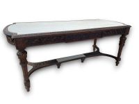 Table ou console ancienne en bois finement sculpté composé e…